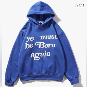 Men's Blue Slogan Hoodie